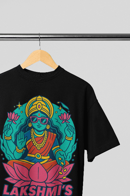 Laxmi's Diwali Blessings Oversized Tshirt