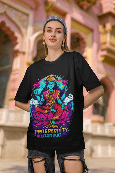 Prosperity by Lakshmiji Oversized Tshirt