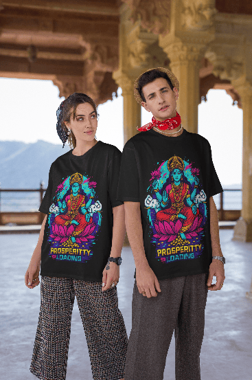 Prosperity by Lakshmiji Oversized Tshirt