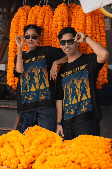 Victory of Light over Darkness Oversized Tshirt