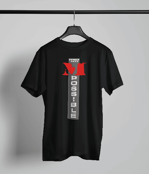 I AM POSSIBLE Black Oversized Tshirt