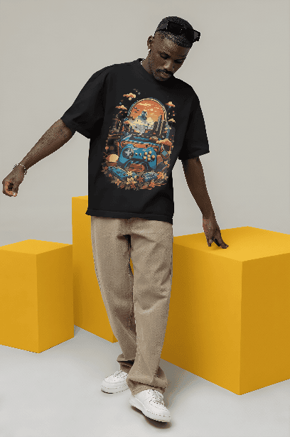 Black oversized t-shirt