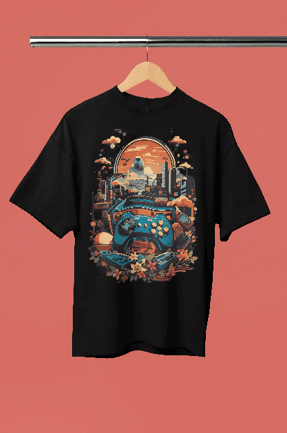 Black oversized t-shirt