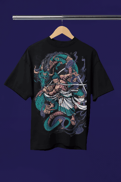Black Graphics Oversized t-shirt