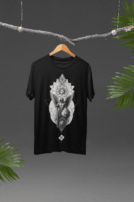 Greek God black oversized tshirt