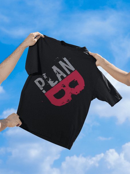 PLAN B black oversized tshirt
