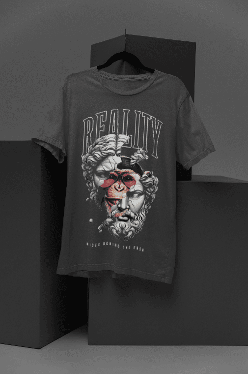 Reality grey oversized tshirt