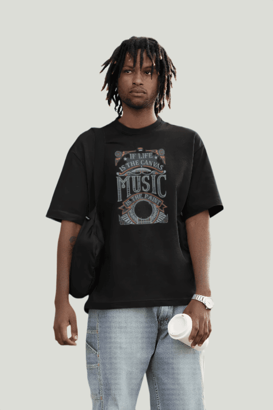 oversized t-shirt Music is paint
