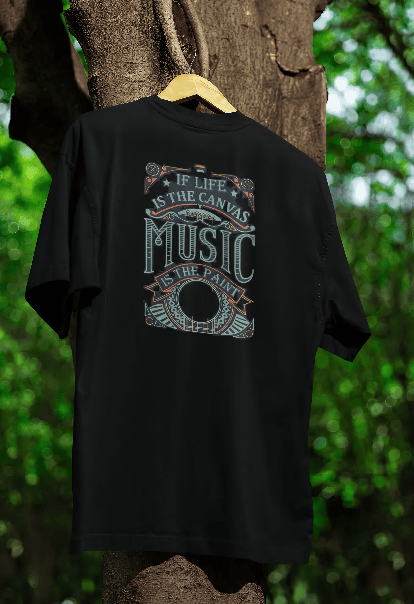 oversized t-shirt Music is paint
