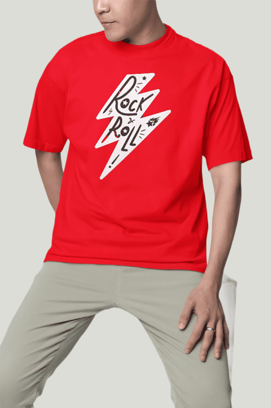 Rock n Roll oversized t-shirt