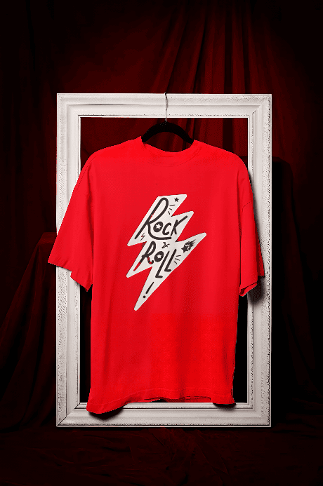 Rock n Roll oversized t-shirt