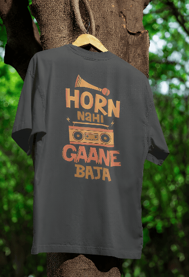 Irritated Driver Red printed oversized t-shirt