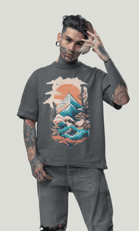 Nature grey oversized t-shirt