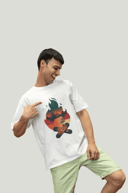 Bon fire oversized t-shirt