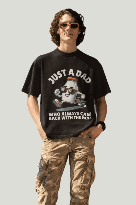 Dad's oversized t-shirt