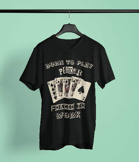 Born to play Poker oversized t-shirt